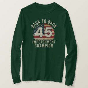 Terug naar Back Impeachment Champ American Flag Vi T-shirt