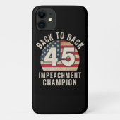 Terug naar Back Impeachment Champ American Vinta Case-Mate iPhone Case (Achterkant)