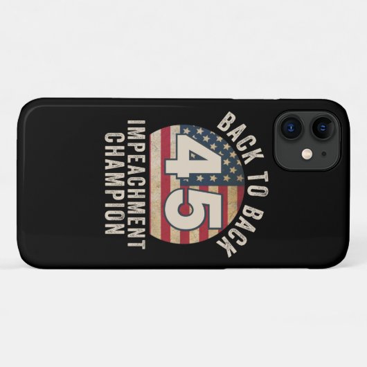 Terug naar Back Impeachment Champ American Vinta Case-Mate iPhone Case (Achterkant (horizontaal))