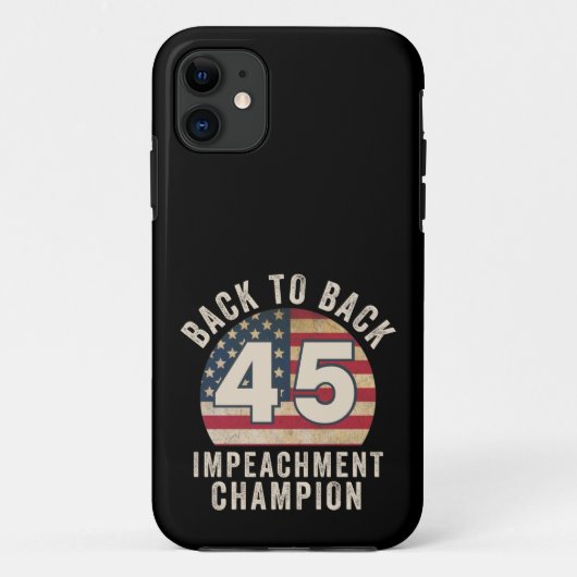 Terug naar Back Impeachment Champ American Vinta Case-Mate iPhone Case (Achterkant)