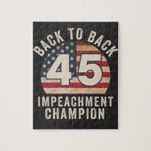 Terug naar Back Impeachment Champ American Vinta Legpuzzel (Verticaal)