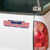 Terug naar Back World War Champs Bumpersticker (Op Truck)
