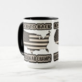 Terug naar Back World War Champs Mok (Voorkant links)