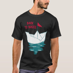 Terug naar basen en vul meer papierbak voor bootpa t-shirt