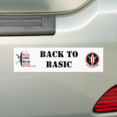 Terug naar Basic voor de Ft Sill Runion van 2012 Bumpersticker (Op auto)