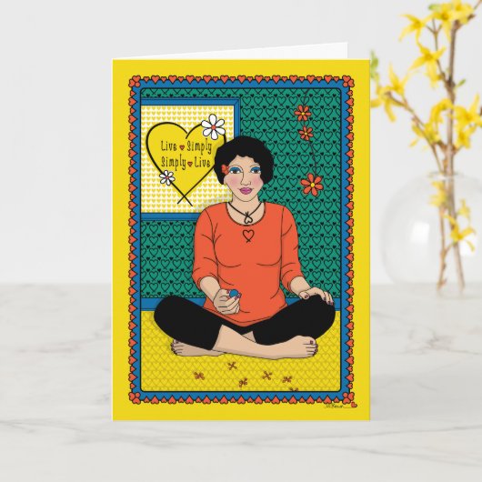 Terug naar Basics_B_Greeting Kaart (Gele Bloem)