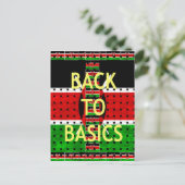 Terug naar Basics: Kenia Vlag Thema Weven Cultuur Briefkaart (Staand voorkant)