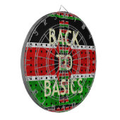 Terug naar Basics: Kenia Vlag Thema Weven Cultuur Dartbord (Voorkant Links)