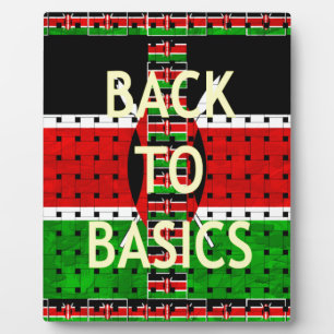Terug naar Basics: Kenia Vlag Thema Weven Cultuur Fotoplaat