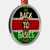 Terug naar Basics: Kenia Vlag Thema Weven Cultuur Metalen Ornament (Rechts)