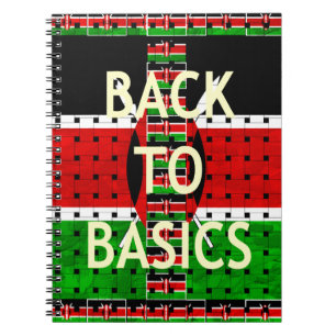 Terug naar Basics: Kenia Vlag Thema Weven Cultuur Notitieboek
