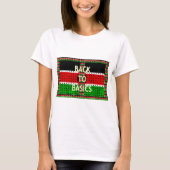 Terug naar Basics: Kenia Vlag Thema Weven Cultuur T-shirt (Voorkant)