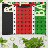 Terug naar Basics: Kenia Vlag Thema Weven Cultuur Theedoek (Gevouwen)