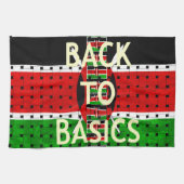 Terug naar Basics: Kenia Vlag Thema Weven Cultuur Theedoek (Horizontaal)