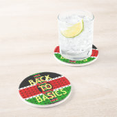 Terug naar Basics: Kenia Vlag Thema Weven Cultuur Zandsteen Onderzetter (Zijkant)