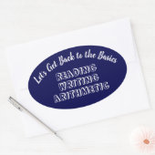 Terug naar Basics-Stickers/Labels Ovale Sticker (Envelop)