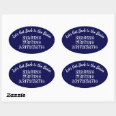 Terug naar Basics-Stickers/Labels Ovale Sticker (Vel)