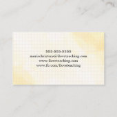 Terug naar basisonderwijs Waterverf Visitekaartje (Achterkant)