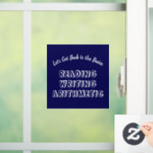 Terug naar Basisvenster Cling Raamsticker (Huis)