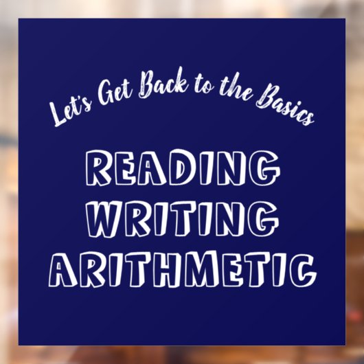 Terug naar Basisvenster Cling Raamsticker (Vel 2)