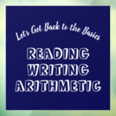 Terug naar Basisvenster Cling Raamsticker (Vel 3)