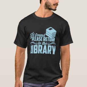 Terug naar Bibliotheek Boeklezen Grafisch ontwerp T-shirt