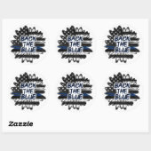 Terug naar Blauw Ronde Sticker (Vel)
