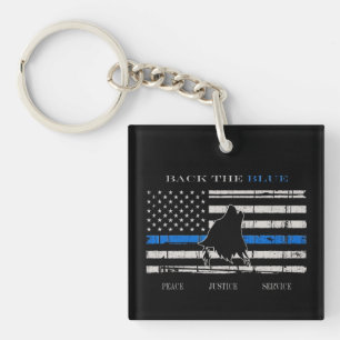 Terug naar Blauw Sleutelhanger