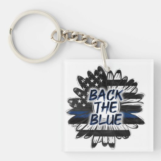 Terug naar Blauw Sleutelhanger (Voorkant)