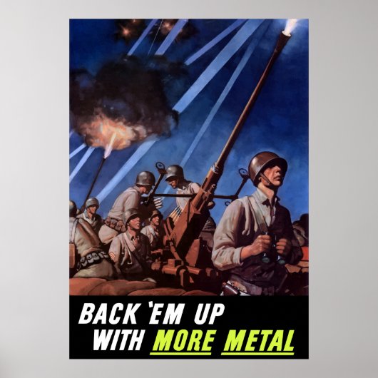 Terug naar boven met meer metaal poster (Voorkant)