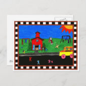 Terug naar Briefkaart op school (Voorkant / Achterkant)