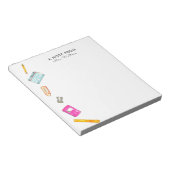 Terug naar cadeau voor docenten op school notitieb notitieblok (Schuin)