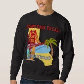 Terug naar Cali Heren Donkere Sweatshirt (Voorkant)
