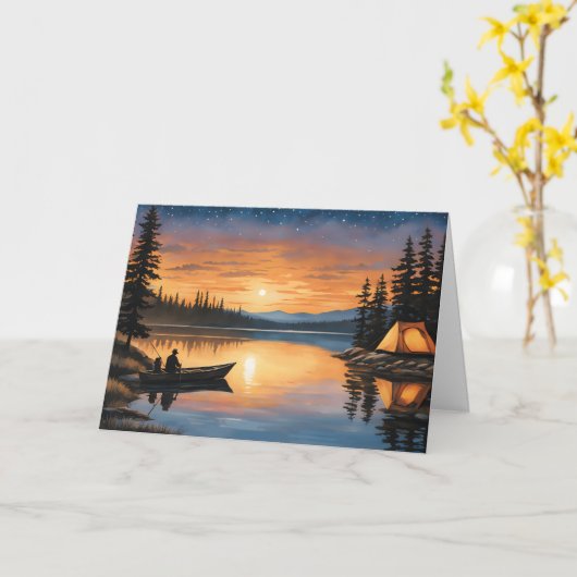 Terug naar Camp Vaderdag Kaart (Gele Bloem)