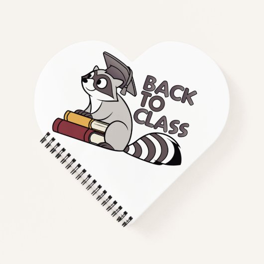 Terug naar Class 2025 Raccoon Design Notitieboek (Voorkant)
