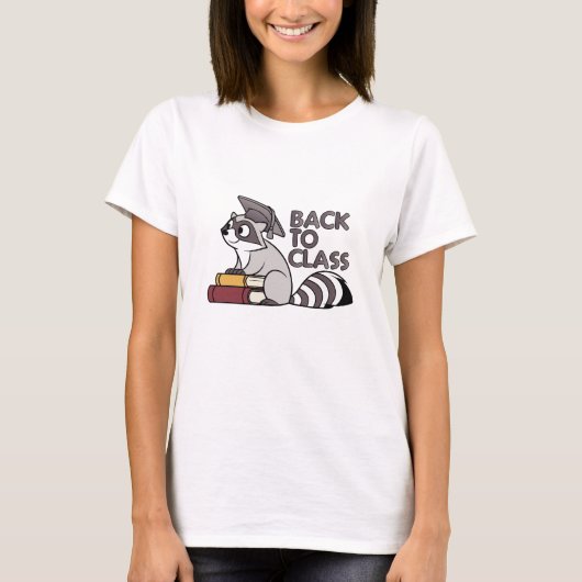 Terug naar Class 2025 Raccoon Design T-shirt (Voorkant)