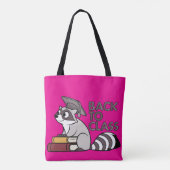 Terug naar Class 2025 Raccoon Design Tote Bag (Achterkant)