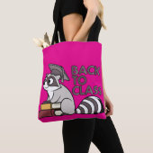 Terug naar Class 2025 Raccoon Design Tote Bag (Dichtbij)