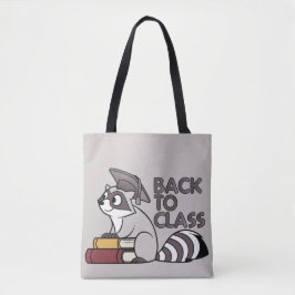 Terug naar Class 2025 Raccoon Design Tote Bag