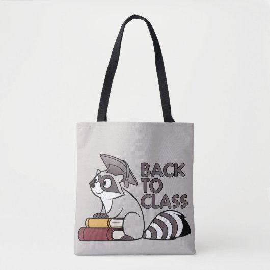 Terug naar Class 2025 Raccoon Design Tote Bag (Voorkant)