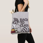Terug naar Class 2025 Raccoon Design Tote Bag (Dichtbij)
