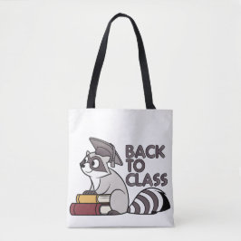 Terug naar Class 2025 Raccoon Design Tote Bag