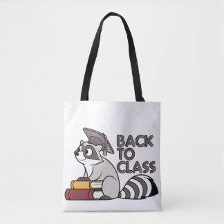 Terug naar Class 2025 Raccoon Design Tote Bag