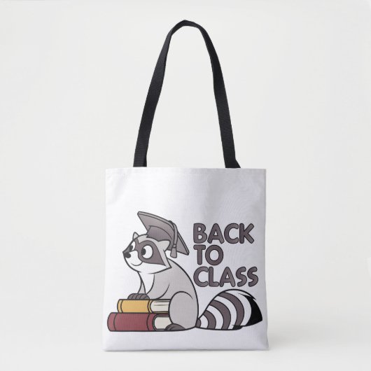 Terug naar Class 2025 Raccoon Design Tote Bag (Voorkant)