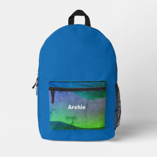 Terug naar College Varsity School Travel Rustic Bl Bedrukte Rugzak