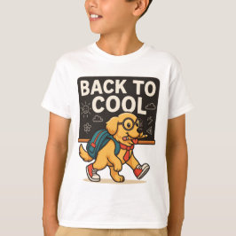 Terug naar Cool - Golden Retriever Student T-Shirt