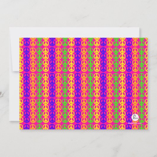 Terug naar de 60's Invitation Kaart (Achterkant)