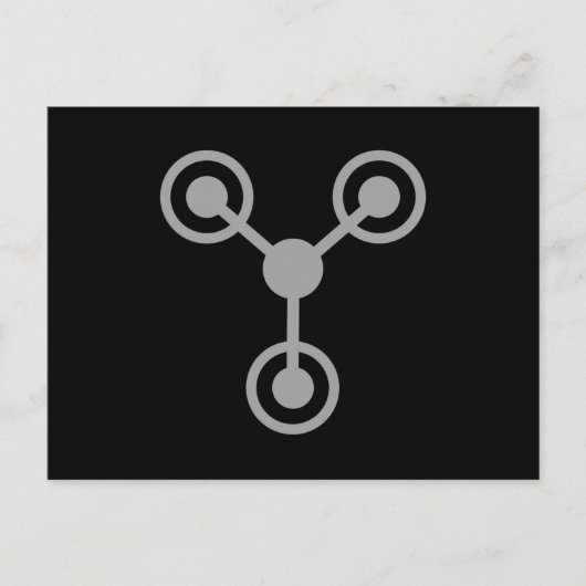 Terug naar de 80-eeuwse reismachine briefkaart (Voorkant)