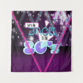 Terug naar de 80'er jaren Retro Dance Party Achter Wandkleed (Voorkant)