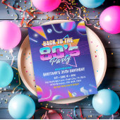 Terug naar de 80'er verjaardagsfeest uitnodiging
